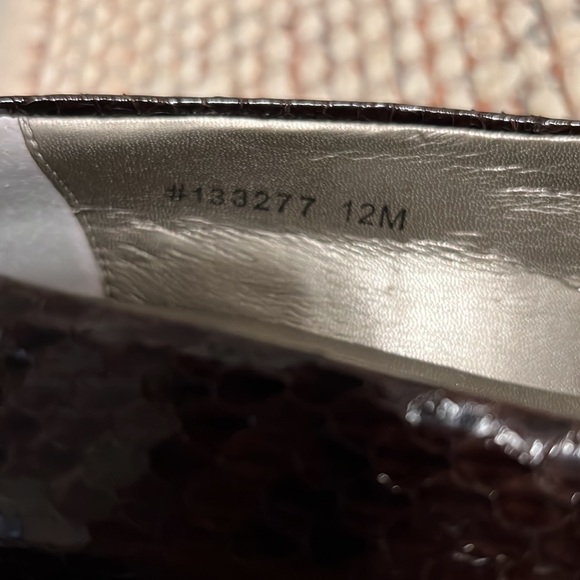 Ros Hommerson Snake Print Leather in Size 12 - Picture 2 of 8